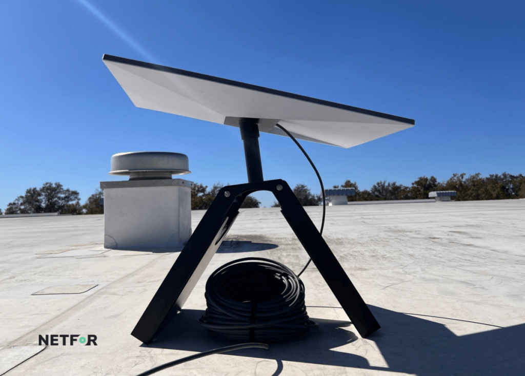 Starlink device installed